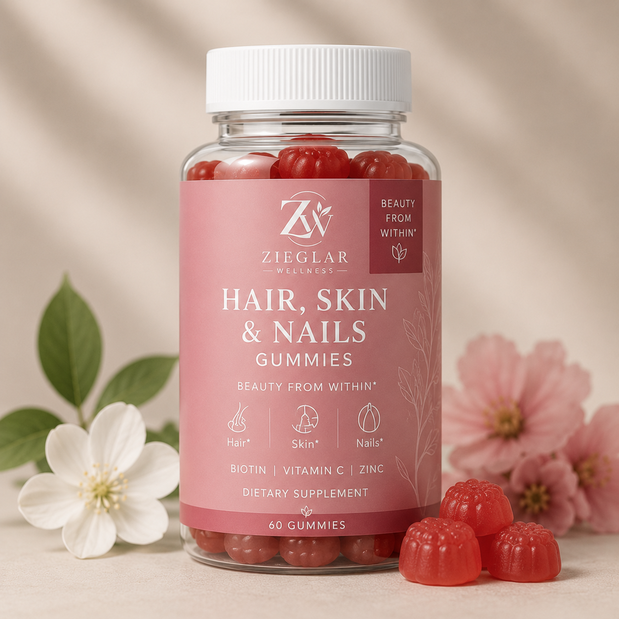 Hair, Skin & Nails Gummies — Beauty from Within